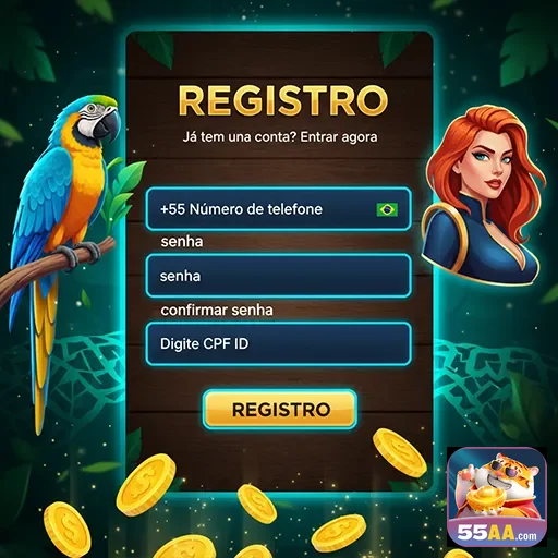Imagem representativa do registro VIP no casino 55aa com benefícios exclusivos para jogadores.